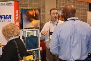 In wall dehumidifier on display at Palmetto Affordable Housing Forum