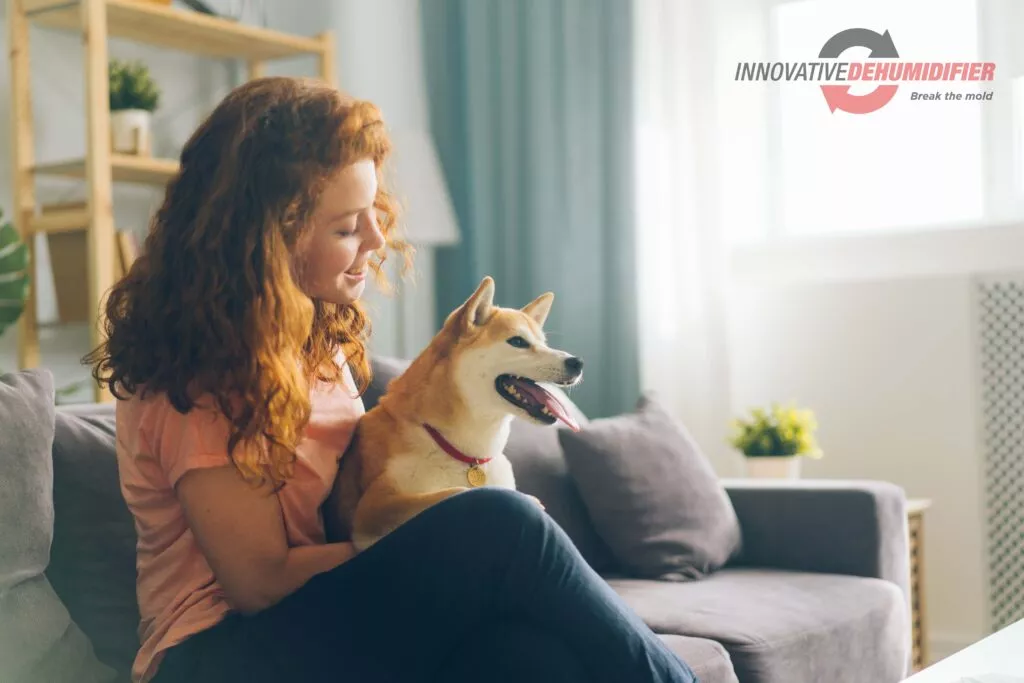 Family with dog